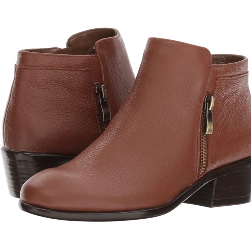 AEROSOLES Mythology Leather  DK Tan Boot Sz 9W NWT